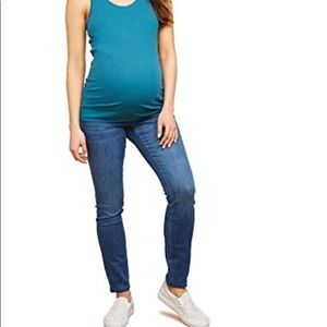 INDIGO BLUE Maternity Wash Denim Skinny Jeans | XS